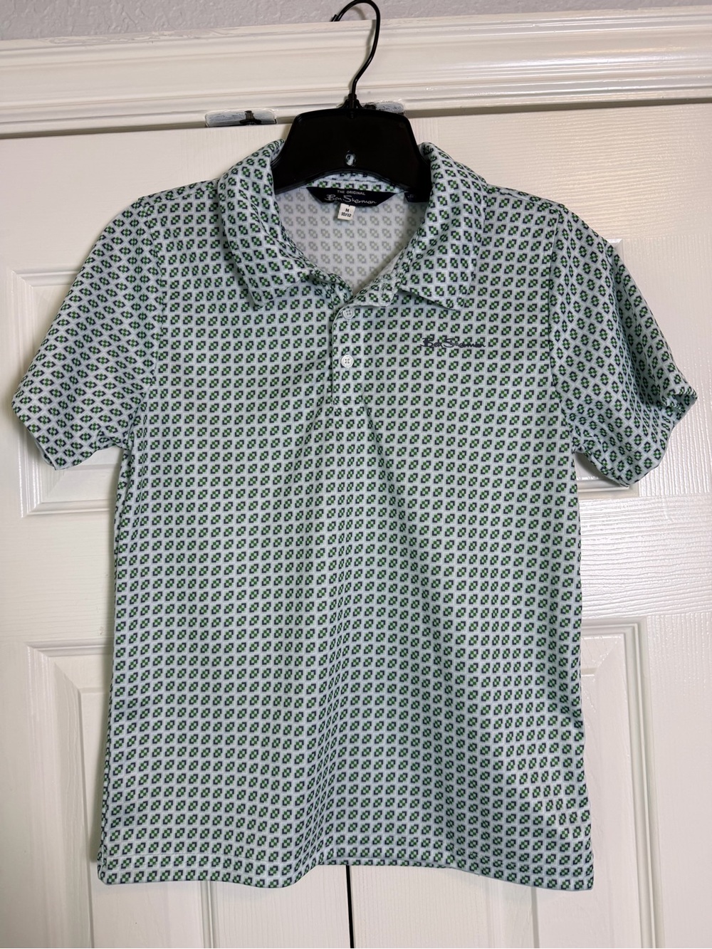 Ben Sherman Green Patterned Men’s Polo